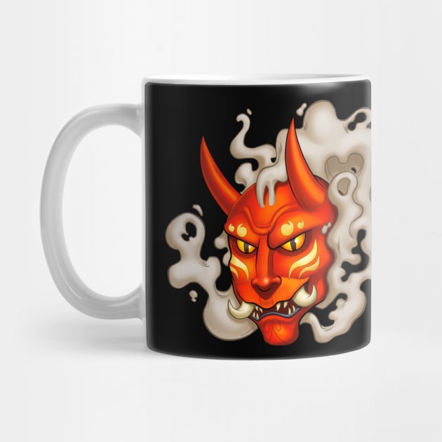 Red Oni Mask by atrapasuenoz